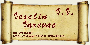 Veselin Varevac vizit kartica